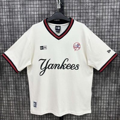 Áo Thun Jersey New Era New York Yankees Be Viền Xanh Đỏ*13882999*