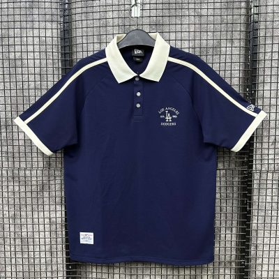 Áo Polo New Era LA Dodgers Xanh Viền Be *14578790*