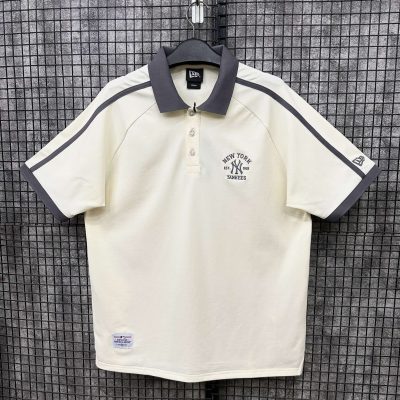 Áo Polo New Era Kem Sọc Vai Xám New York Yankees *14578789*