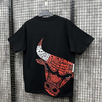 Áo Thun New Era Chicago Bulls Logo Text Đen*16588560*
