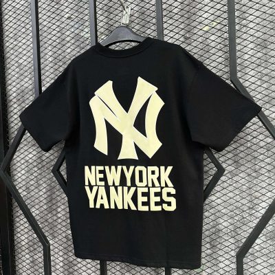 Áo Thun New Era New York Yankees Đen Logo Be Phồng* 14778878*