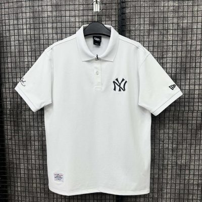 Áo Polo New Era New York Yankees Trắng Logo Retro Signal *17778458*