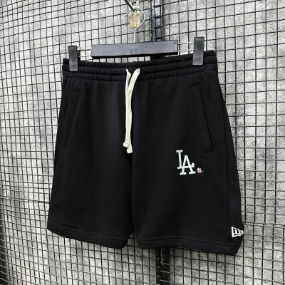 Quần Short LA Dodgers Đen Logo Thêu Bóng Chày Đen *14529357*