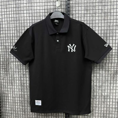 Áo Polo New Era New York Yankees Đen Logo Retro Signal *17778459*