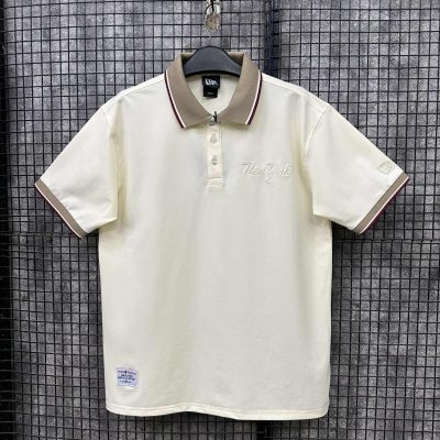 Áo Polo New Era New York Yankees Be Bo Cổ Nâu Viền Đỏ *17788545*