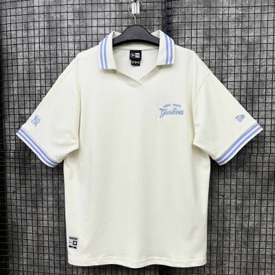 Áo Polo Jersey New Era New York Yankees Be Sọc Tím *19829399*