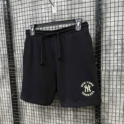 Quần Short New Era New York Yankees Đen Logo Tròn Be *15488898*