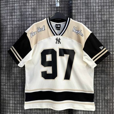 Áo Thun Jersey New Era New York Yankees Đen/Be/Nâu *15488879*