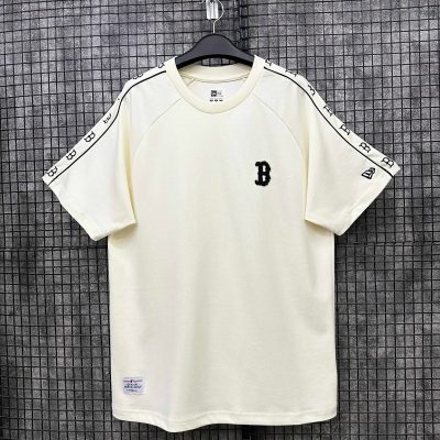 Áo Thun New Era Boston Red Sox Be Viền Vai Logo Đen *16584525*