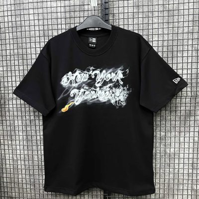 Áo Thun New Era New York Yankees Đen Logo Smoke Trắng *15565225*