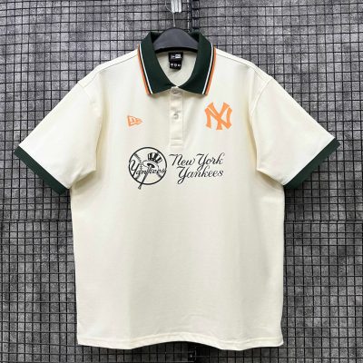 Áo Polo New Era New York Yankees Be Viền Xanh Rêu*17877414*
