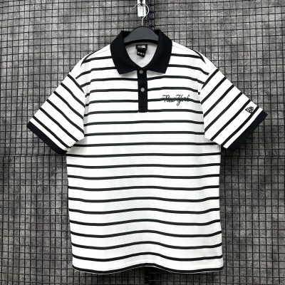 Áo Polo New Era New York Yankees Trắng Sọc Đen *18887458*