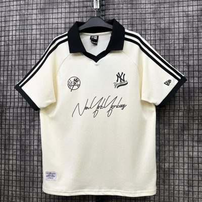 Áo Polo New Era New York Yankees Be Viền Vai Sọc Đen *13556525*