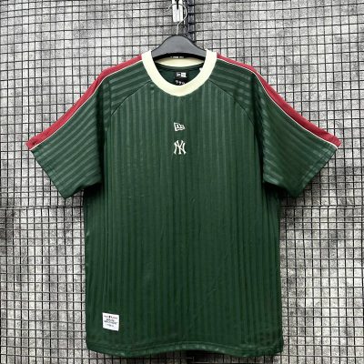 Áo Thun New Era New York Yankees Xanh Viền Cổ Be *13665894*