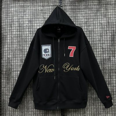 Áo Hoodie New Era Full Zip New York Yankees Đen 07 *13665888*