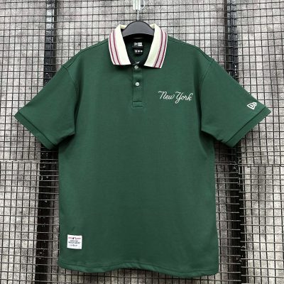 Áo Polo New Era New York Yankees Xanh Rêu Cổ Be *12245550*