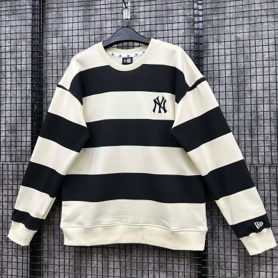 Áo Sweater New Era New York Yankees Sọc Ngang Trắng Đen *12245552*