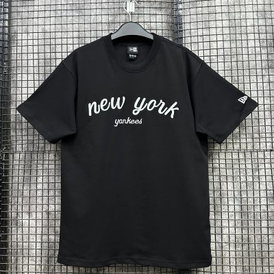 Áo Thun New Era New York Yankees Đen Chữ Thêu Trắng *16558899*