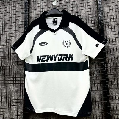 Áo Polo New Era New York Yankees Trắng Viền Vai Đen 03 *15444798*