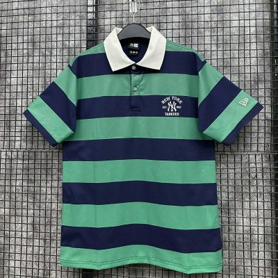 Áo Polo New Era New York Yankees Xanh Lá Sọc Xanh Navy *15544497*