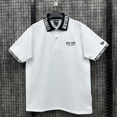 Áo Polo New Era New York Yankees Trắng Cổ Đen Chữ *16558903*
