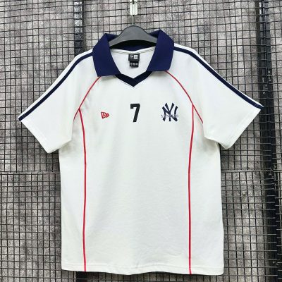 Áo Polo New Era New York Yankees Trắng Viền Vai Đỏ 7*16558906*