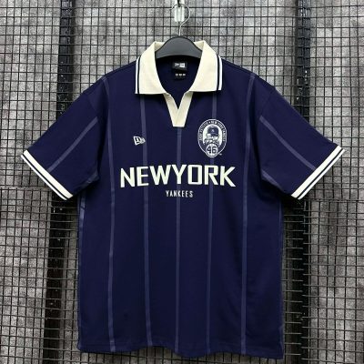 Áo Polo New Era New York Yankees Xanh Navy Cổ Kem *15544480*