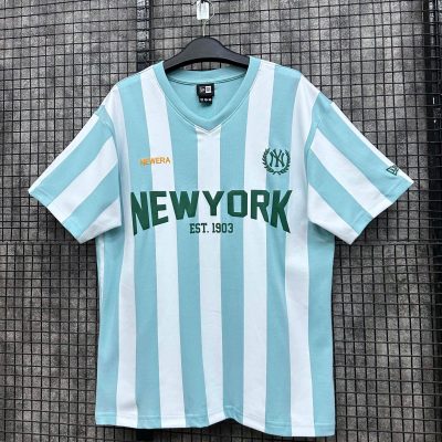 Áo Thun Jersey New Era New York Yankees Xanh Dương Sọc 7 Chữ Vàng *15878975*