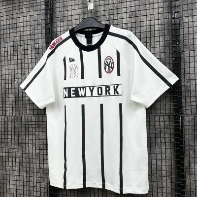Áo Thun New Era New York Yankees Trắng Sọc Đen *14325904*