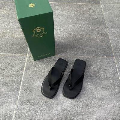 Dép Bodega Delima Xỏ Ngón Đen *BDG-56201BLK*