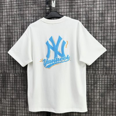 Áo Thun New Era New York Yankees Trắng Chữ Xanh Mint *14905213*