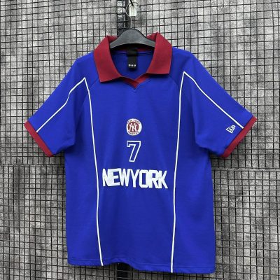 Áo Polo Jersey New Era New York Yankees Xanh Cổ Đỏ *13256663*